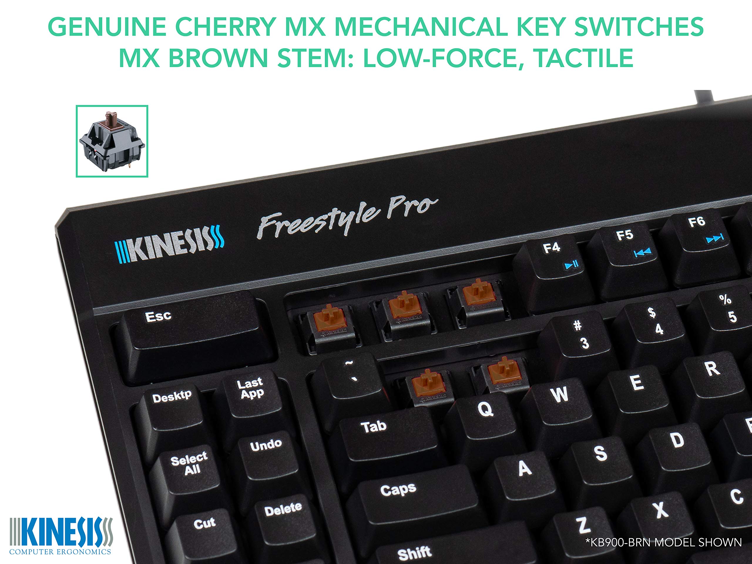 Foto 7 pulgar | Teclado Kinesis Usb Freestyle Pro Ergonomic Split Kb900-brn - Venta Internacional.