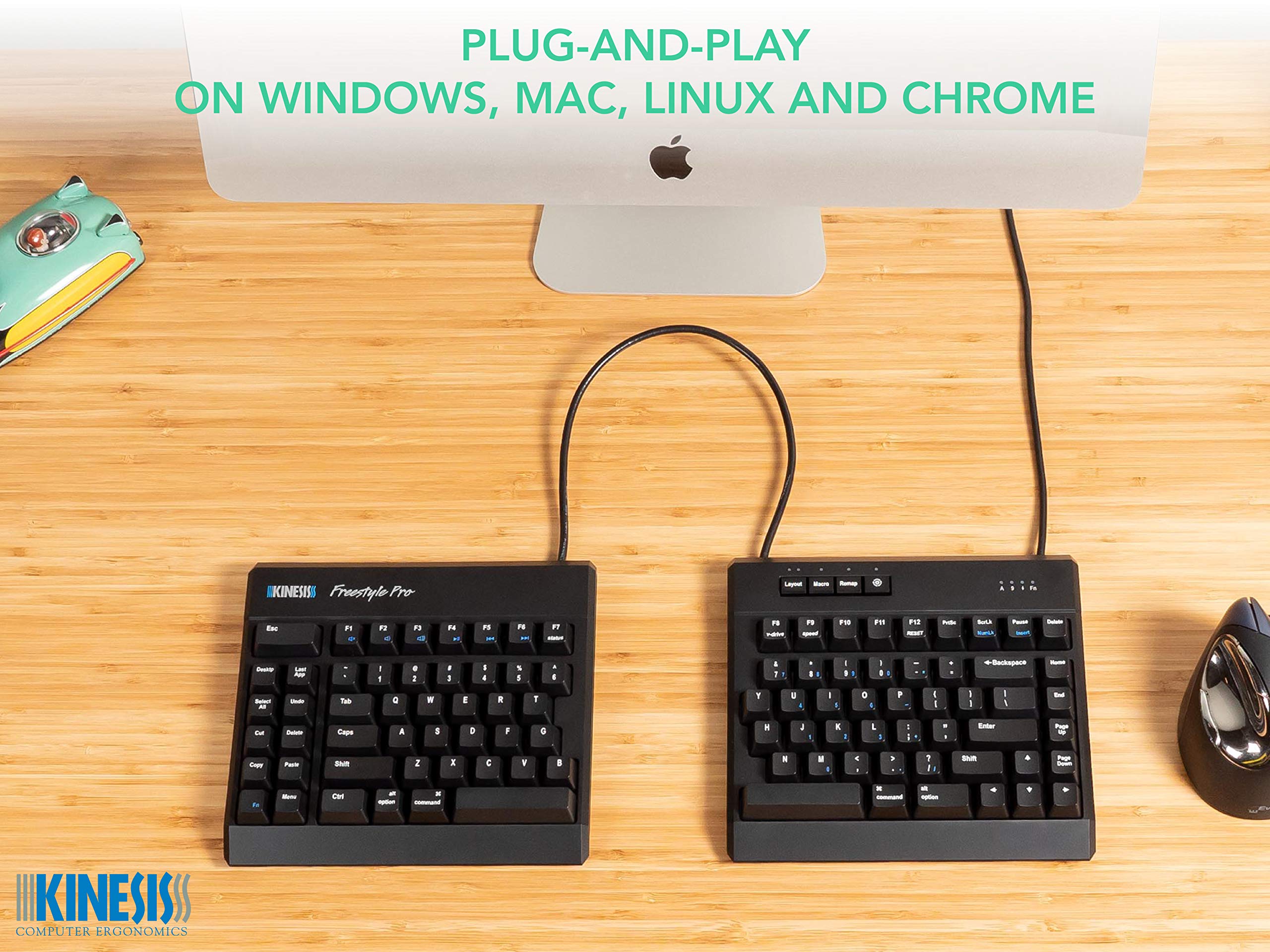 Foto 7 | Teclado Kinesis Usb Freestyle Pro Ergonomic Split Kb900-brn - Venta Internacional.