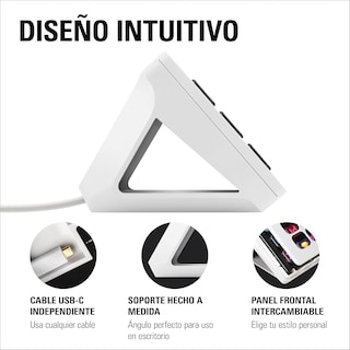 Foto 3 | Stream Deck Teclado Para Streaming El Gato Mk.2 Blanco 15 Teclas