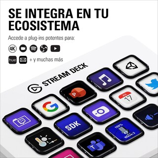 Foto 4 | Stream Deck Teclado Para Streaming El Gato Mk.2 Blanco 15 Teclas