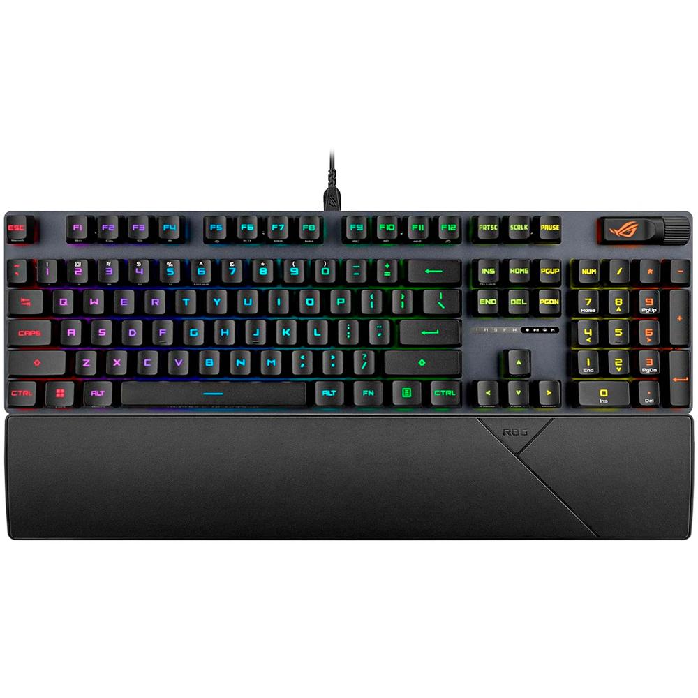 Foto 2 pulgar | Teclado Gamer Mecanico Asus Rog Strix Scope Ii Rx Switch Rog Rx Blue Ergonomico Usb 2.0 Rgb Negro