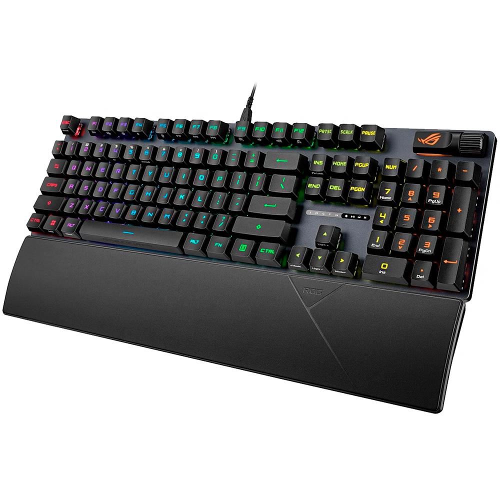 Foto 5 pulgar | Teclado Gamer Mecanico Asus Rog Strix Scope Ii Rx Switch Rog Rx Blue Ergonomico Usb 2.0 Rgb Negro