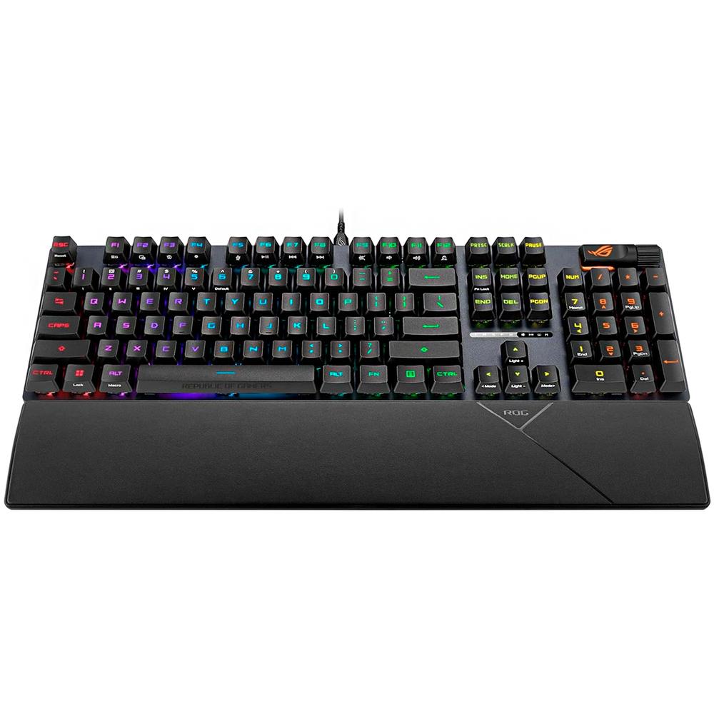 Foto 7 pulgar | Teclado Gamer Mecanico Asus Rog Strix Scope Ii Rx Switch Rog Rx Blue Ergonomico Usb 2.0 Rgb Negro