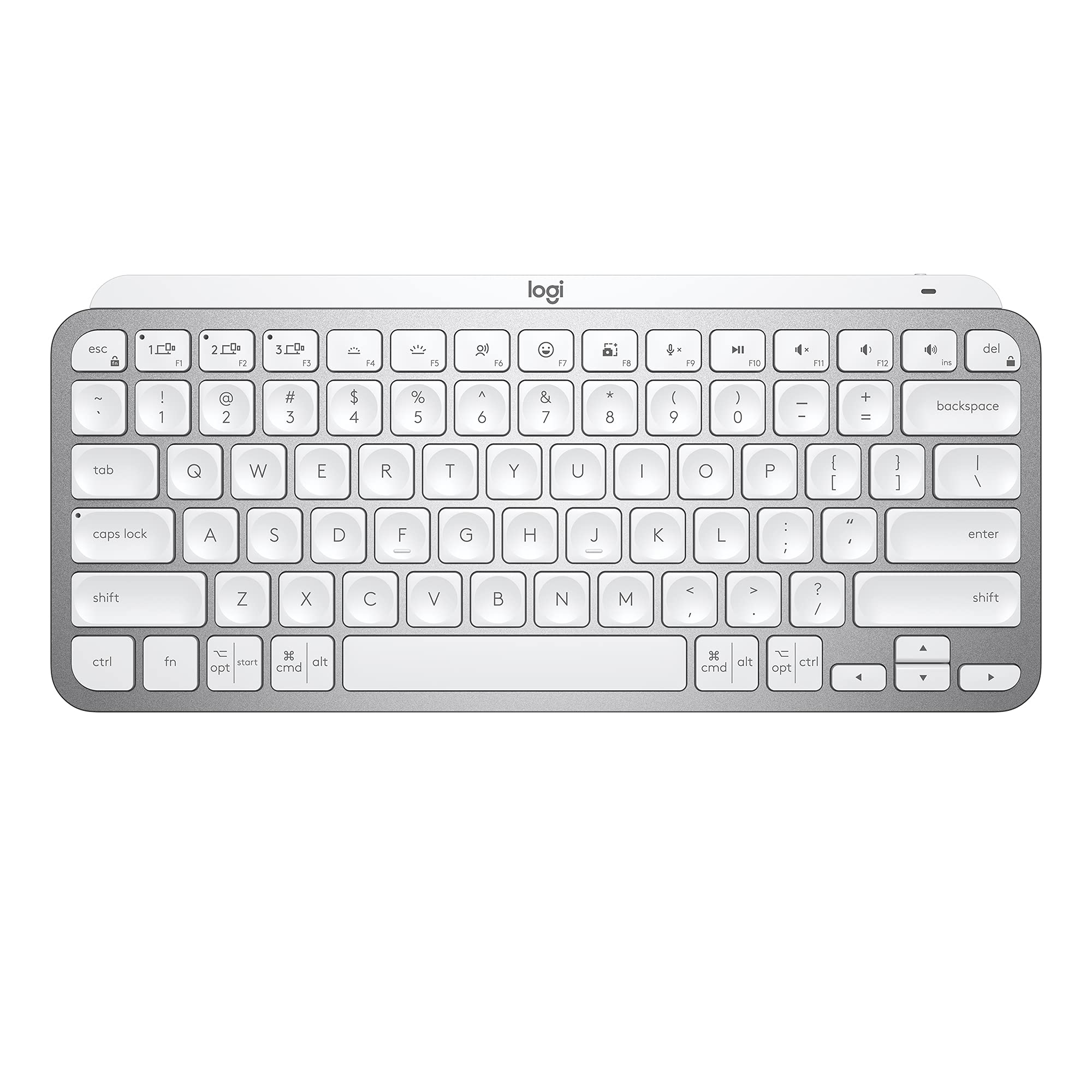 Foto 2 pulgar | Teclado Logitech Mx Keys Mini Inalámbrico Iluminado Gris Pálido - Venta Internacional.