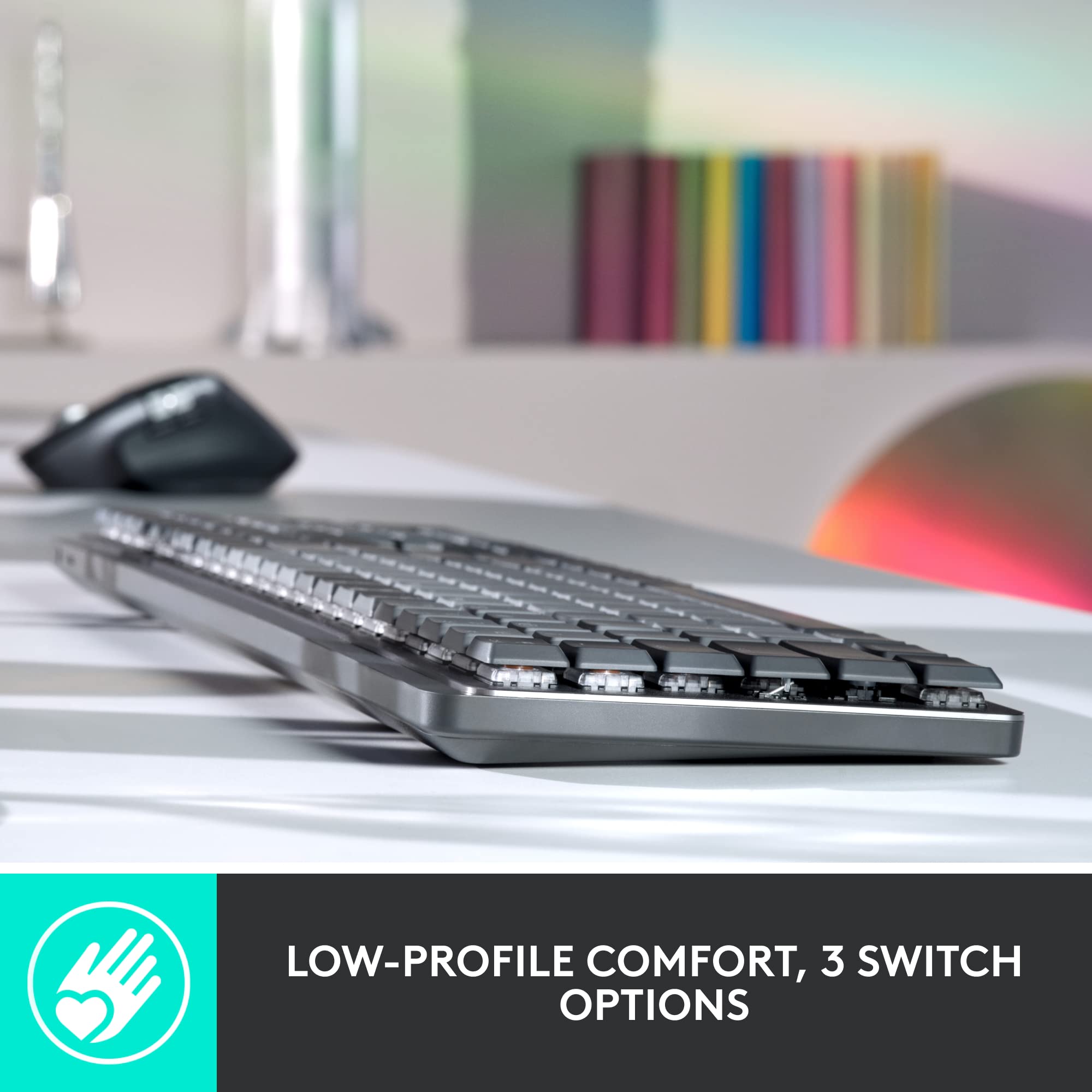 Foto 3 | Teclado Logitech Mx Mecánico Inalámbrico Iluminado - Venta Internacional