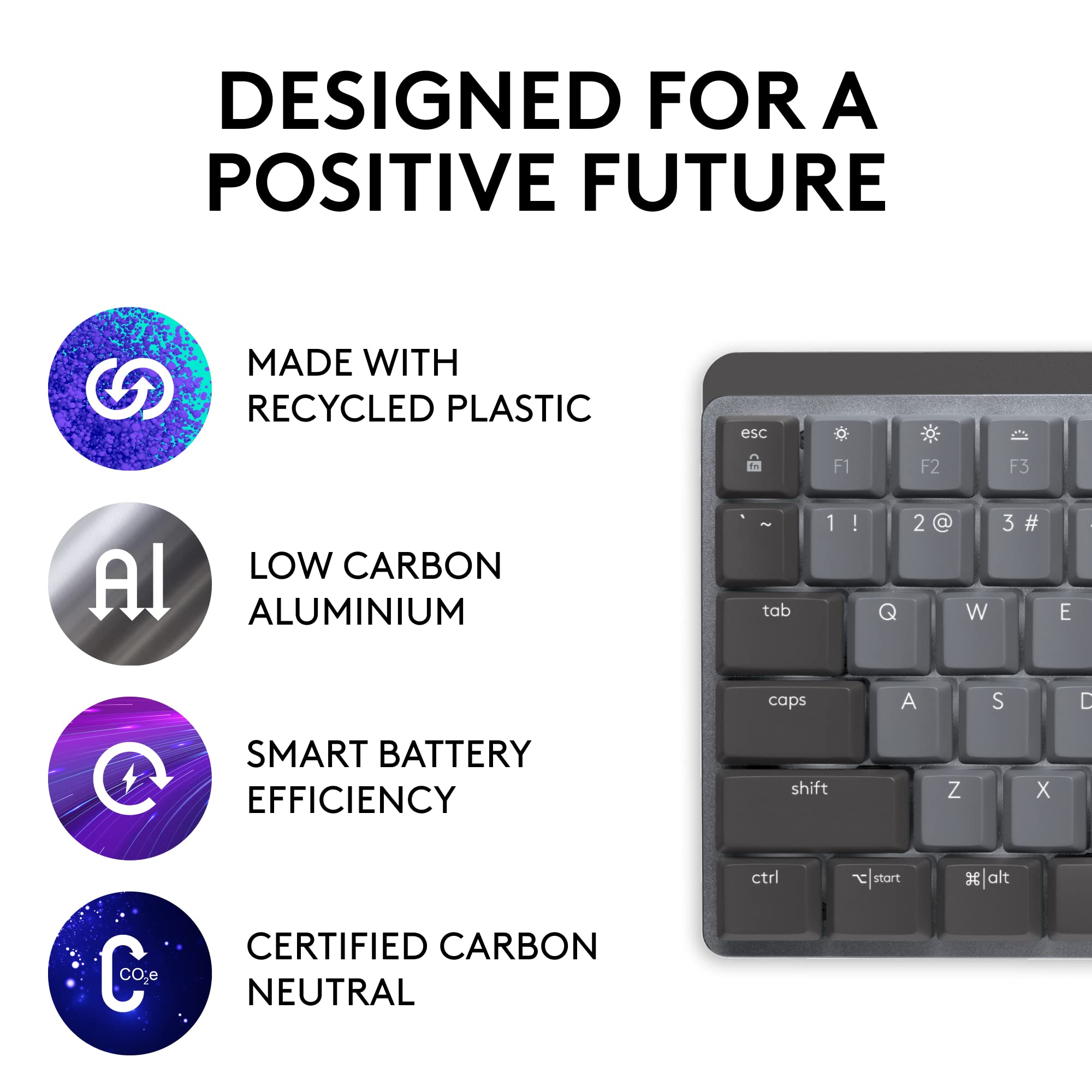 Foto 5 | Teclado Logitech Mx Mecánico Inalámbrico Iluminado - Venta Internacional