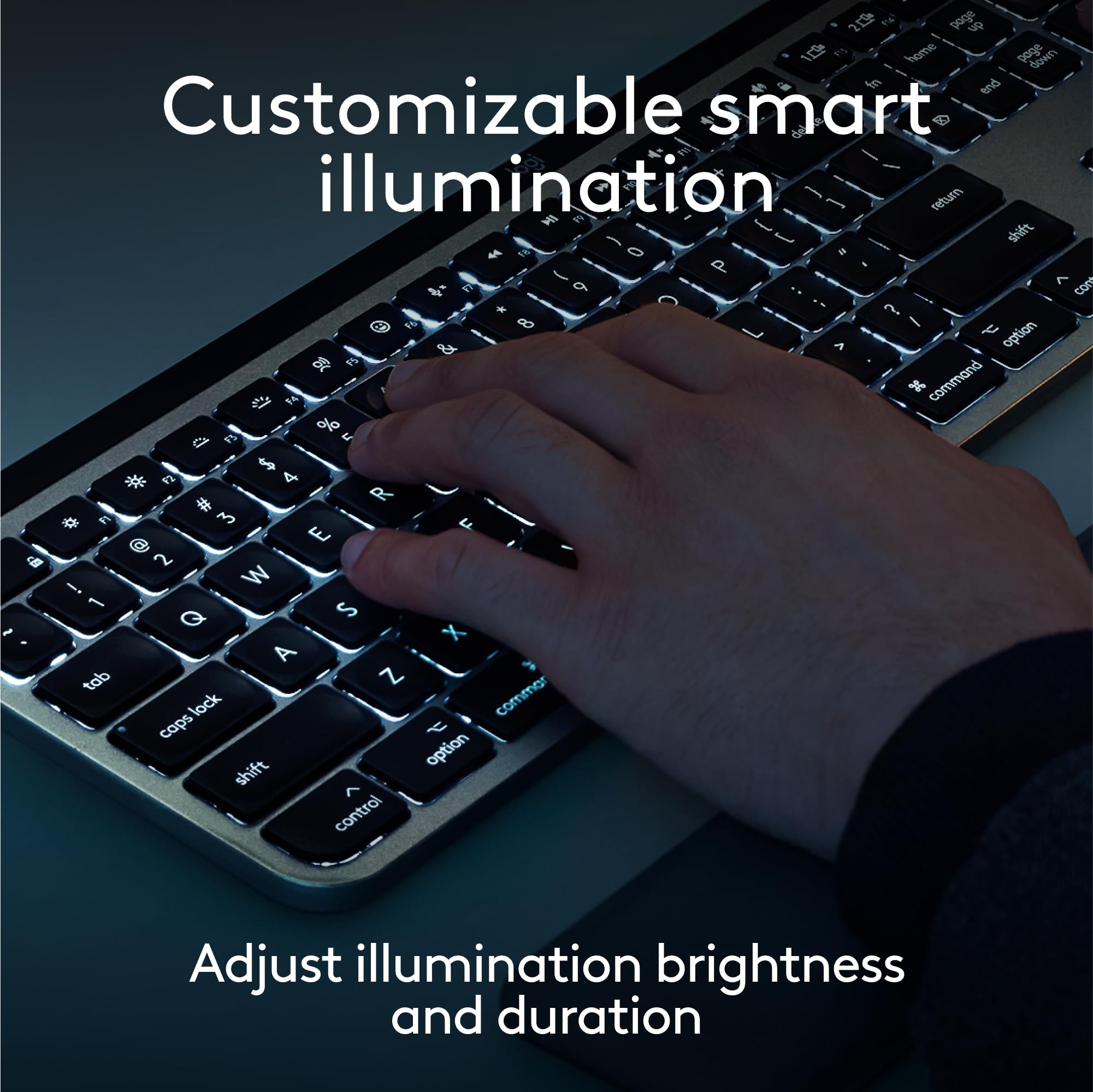 Foto 4 pulgar | Teclado Inalámbrico Logitech Mx Keys S Para Mac - Gris Pálido - Venta Internacional.