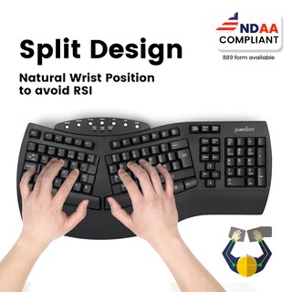 Foto 2 | Teclado Dividido Ergonómico Inalámbrico Perixx Periboard-612b - Venta Internacional.