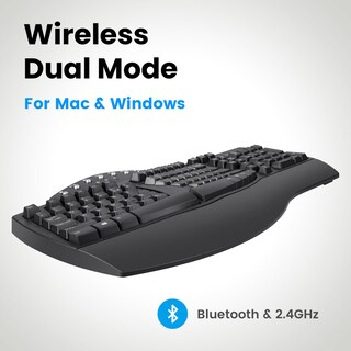 Foto 4 | Teclado Dividido Ergonómico Inalámbrico Perixx Periboard-612b - Venta Internacional.