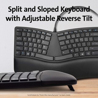 Foto 2 | Teclado Kensington Pro Fit Ergonómico Con Cable Negro K75400us - Venta Internacional.