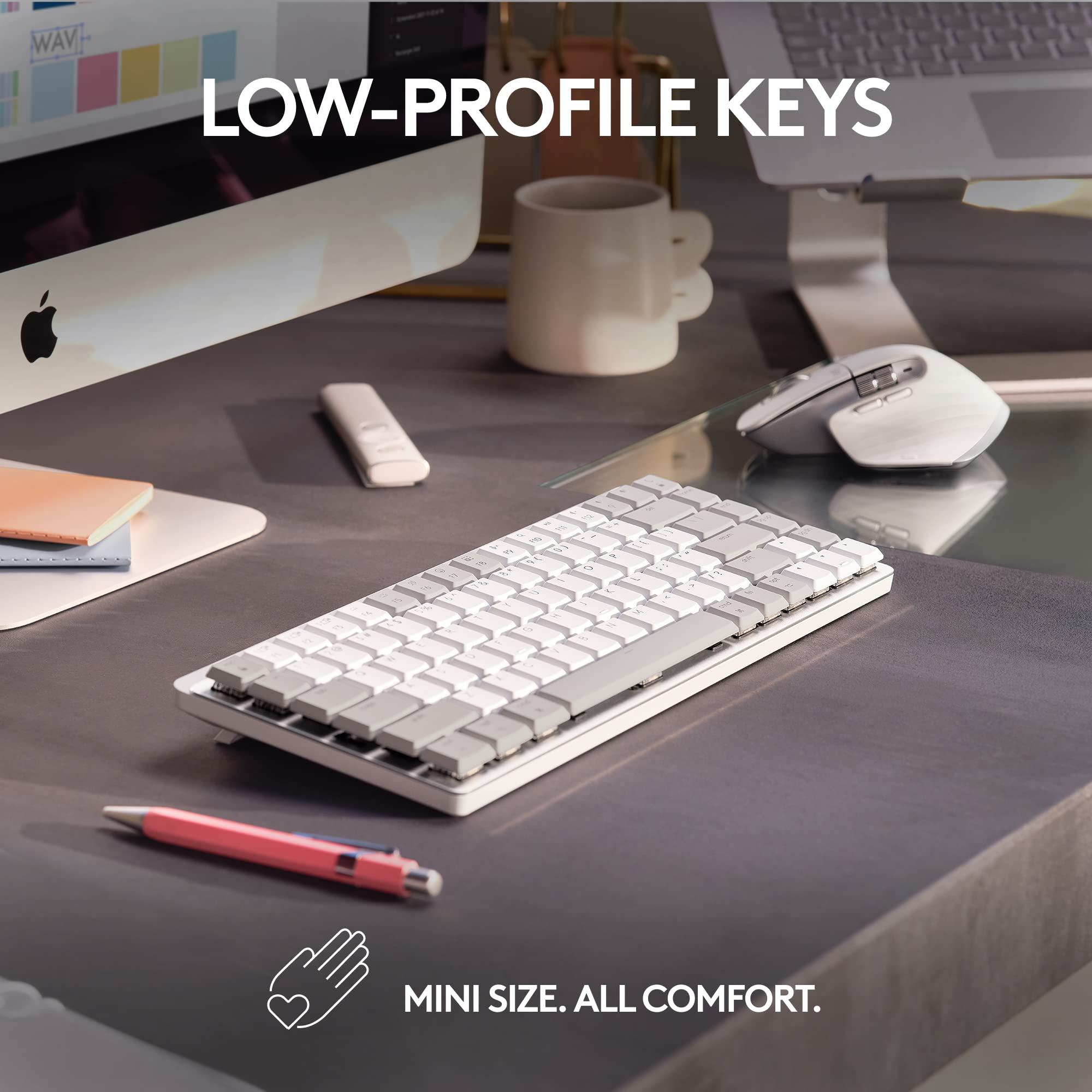Foto 3 | Teclado Logitech Mx Mechanical Mini Para Mac Inalámbrico Gris - Venta Internacional.