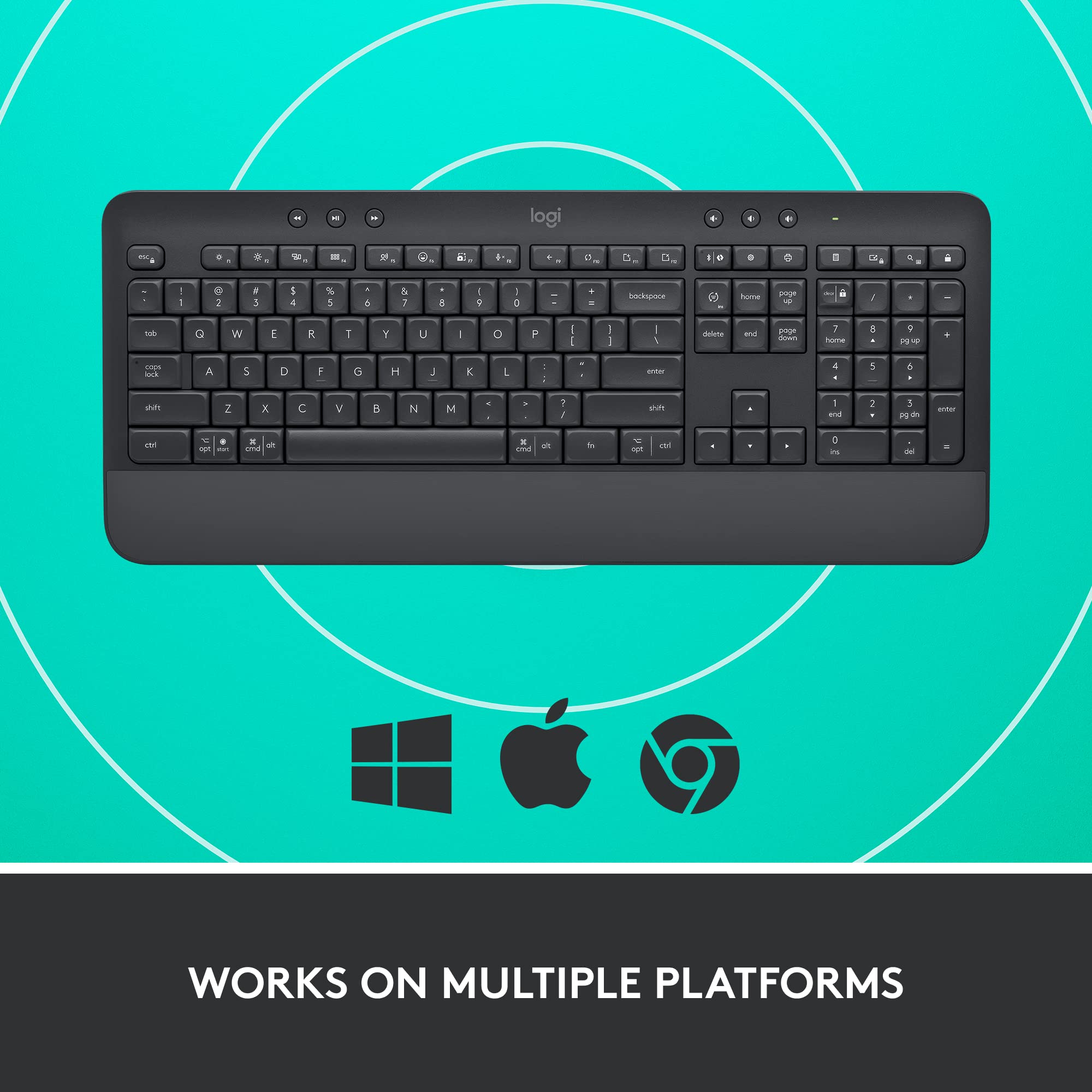 Foto 7 pulgar | Teclado Inalámbrico Logitech Signature K650 Comfort Graphite - Venta Internacional