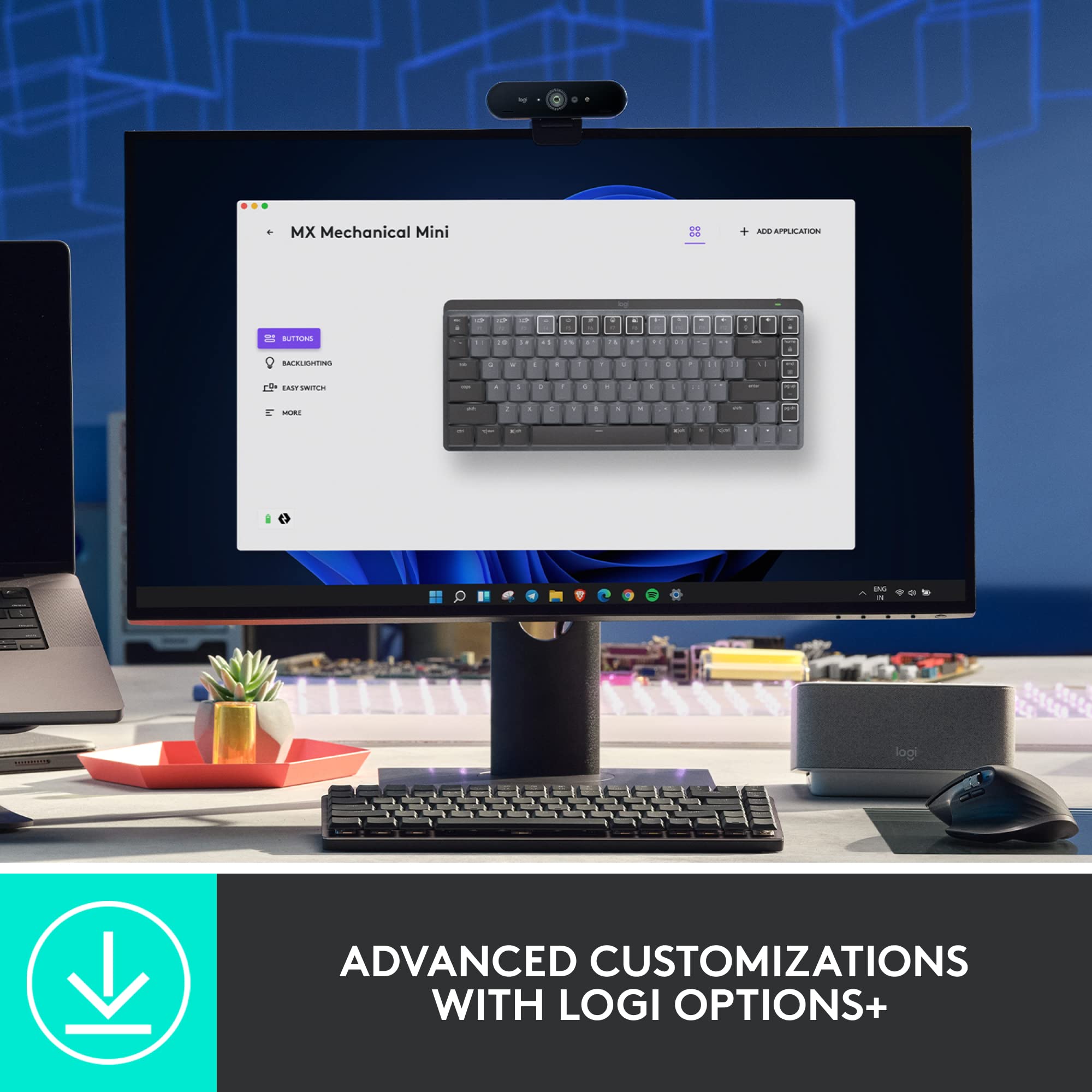 Foto 6 | Teclado Logitech Mx Mechanical Mini Inalámbrico Iluminado - Venta Internacional.