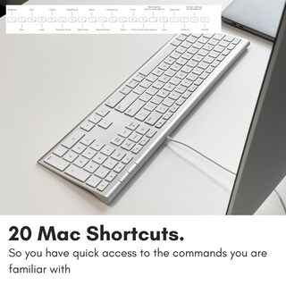 Foto 7 | Teclado Macally Ultradelgado Usb Con Cable De Tamaño Completo Para Imac - Venta Internacional.