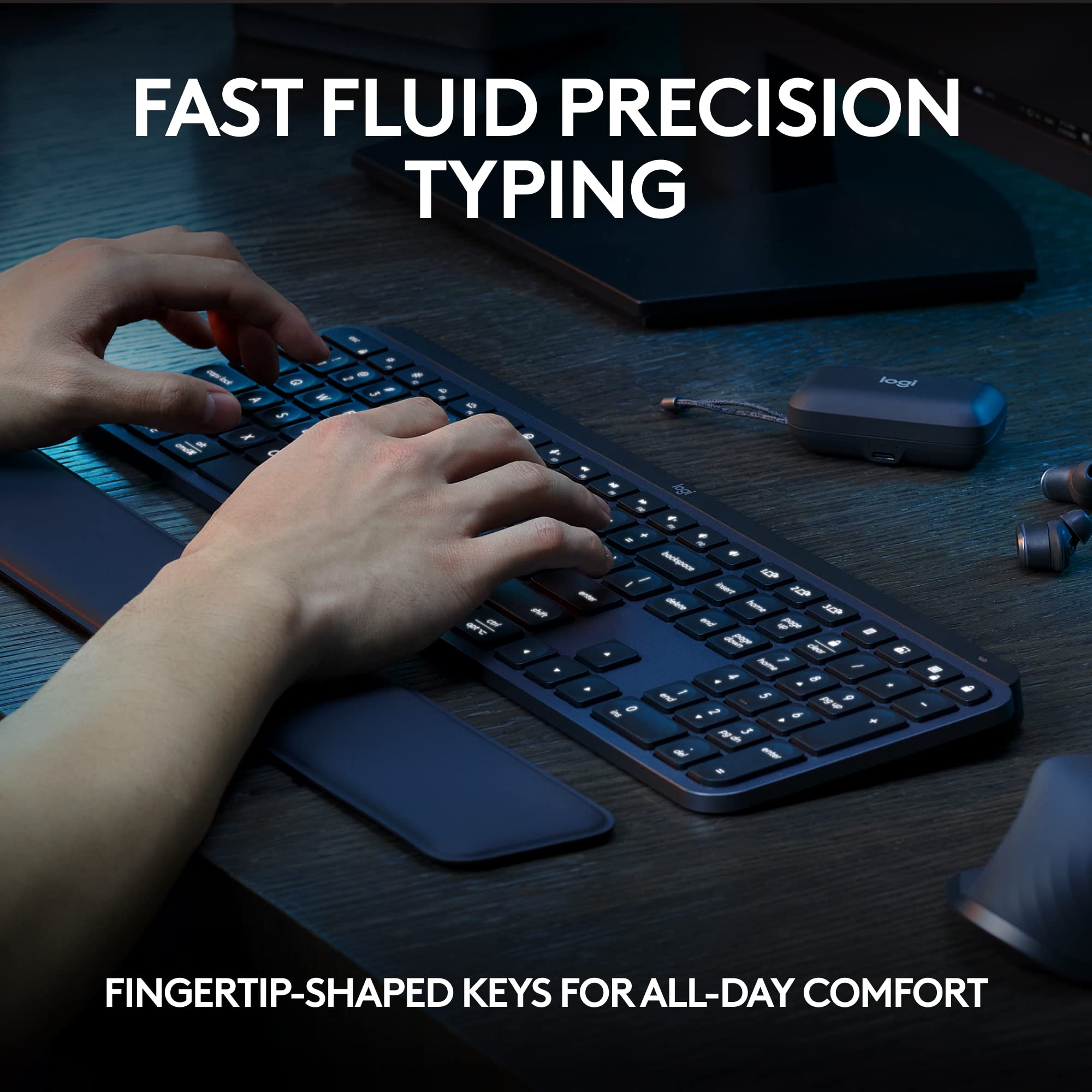 Foto 2 | Teclado Inalámbrico Logitech Mx Keys S Low Profile Graphite - Venta Internacional.