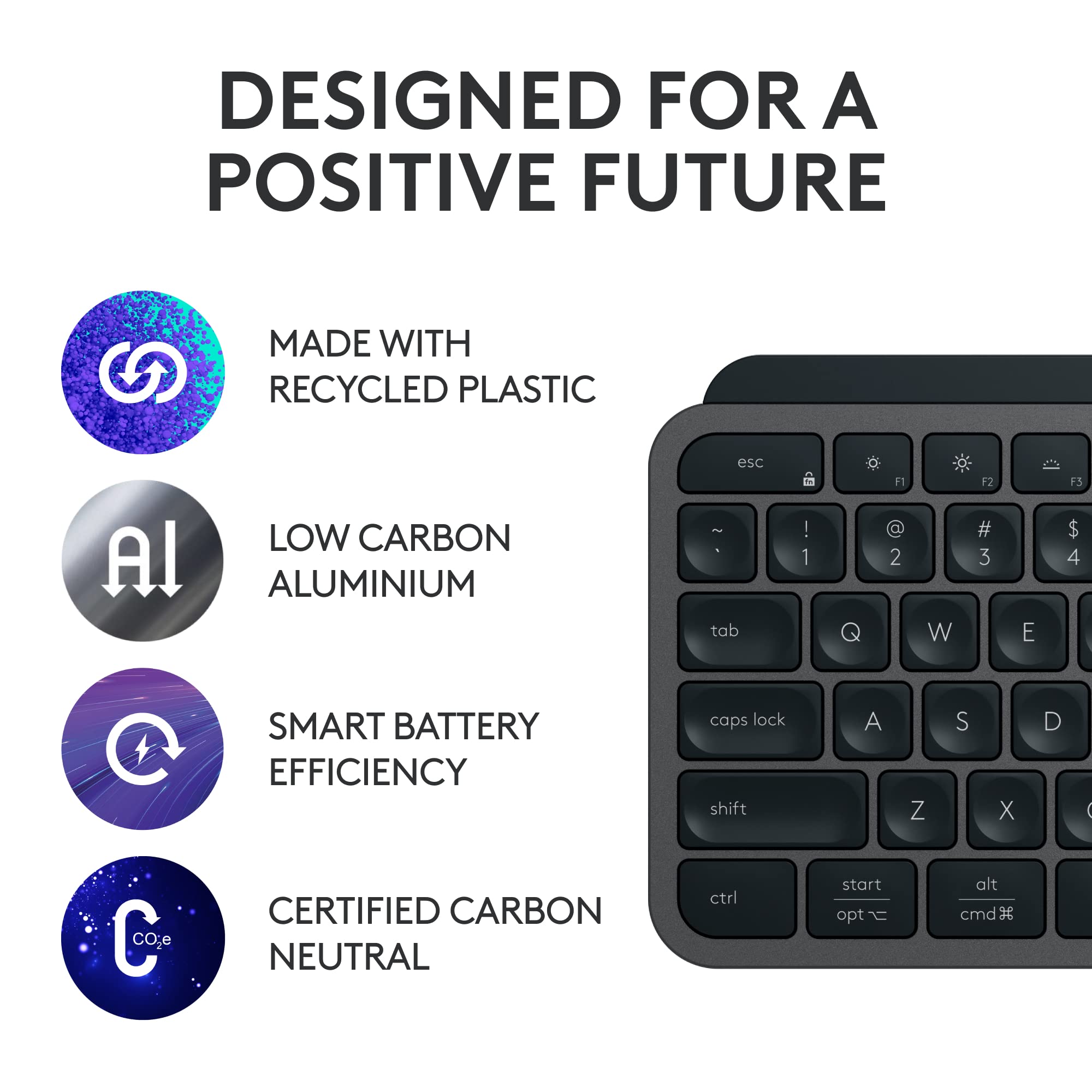 Foto 5 | Teclado Inalámbrico Logitech Mx Keys S Low Profile Graphite - Venta Internacional.