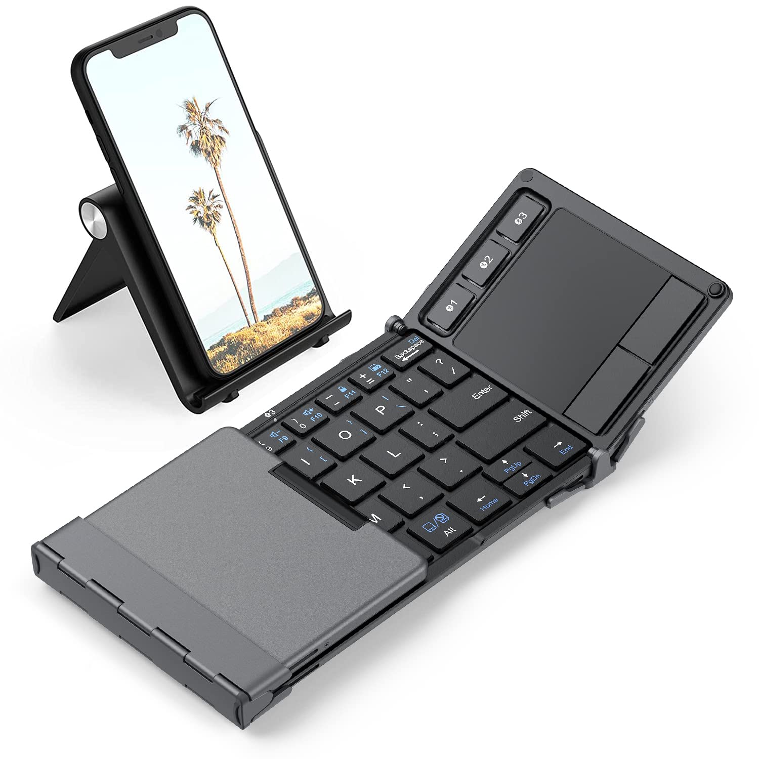 Teclado Plegable Iclever Bk08 Bluetooth Con Panel Táctil - Venta Internacional.