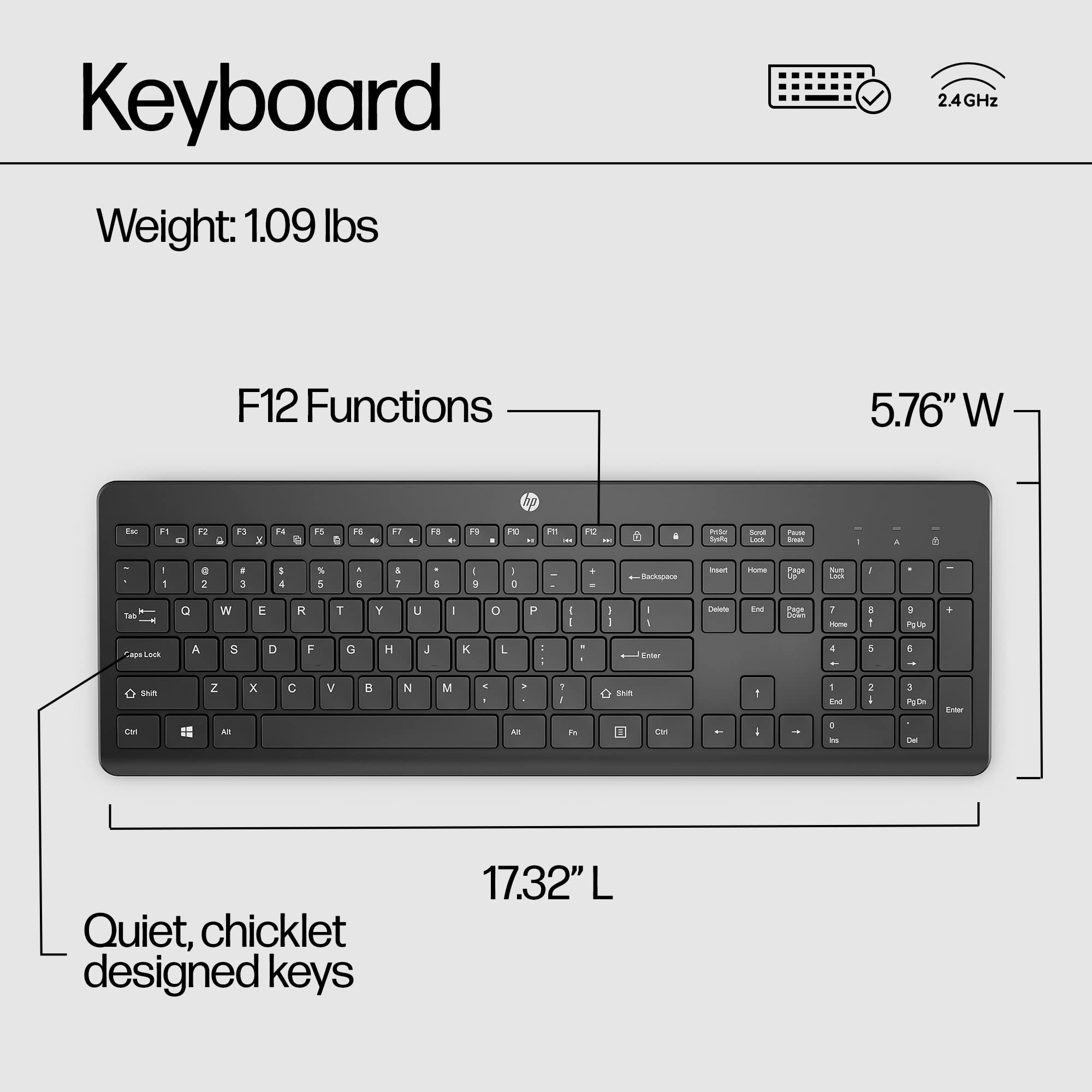 Foto 8 pulgar | Teclado Inalámbrico Hp 230 De Diseño Discreto Para Windows Mac - Venta Internacional.