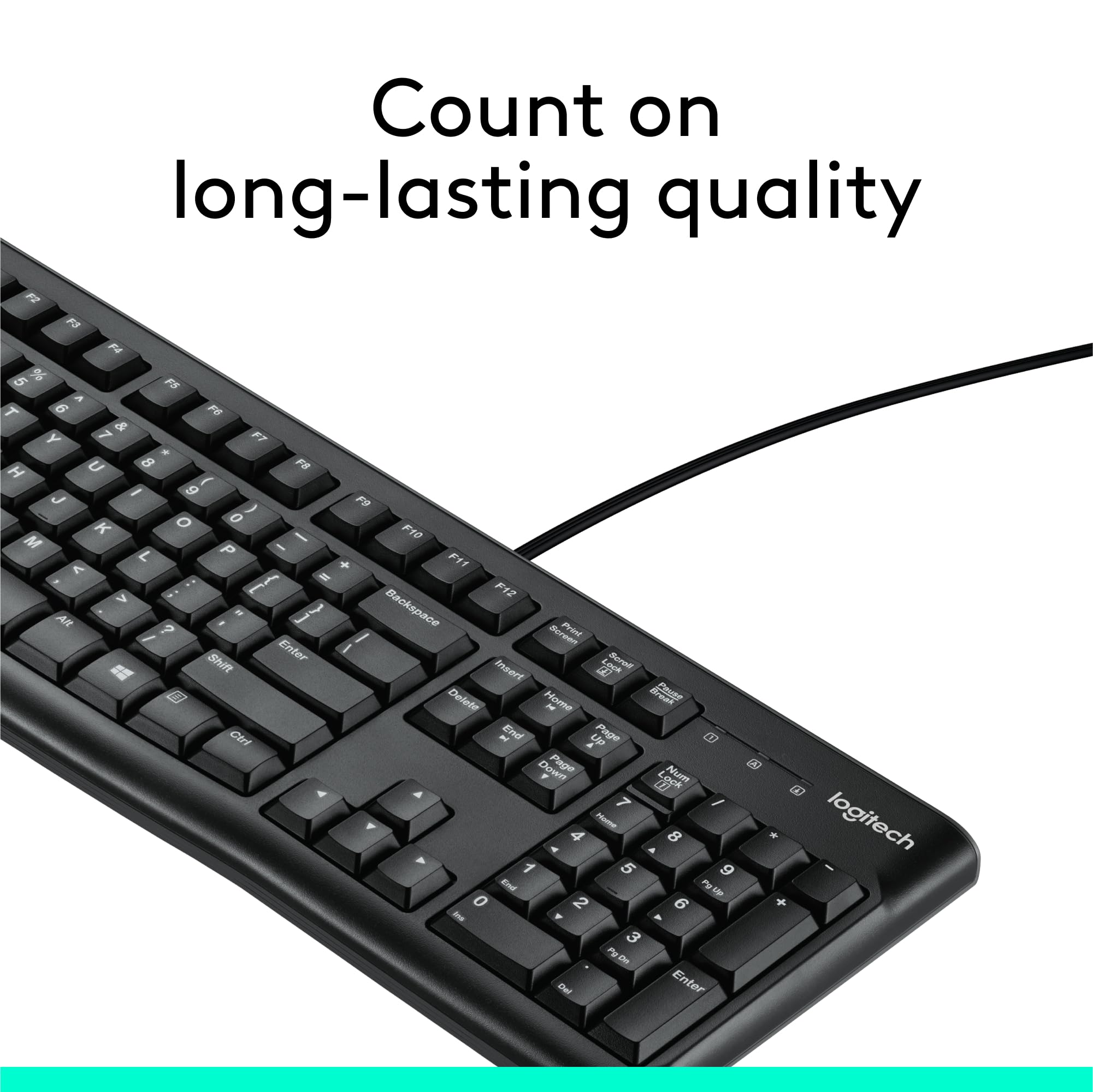 Foto 4 pulgar | Teclado Logitech K120 con Cable Negro - Venta Internacional
