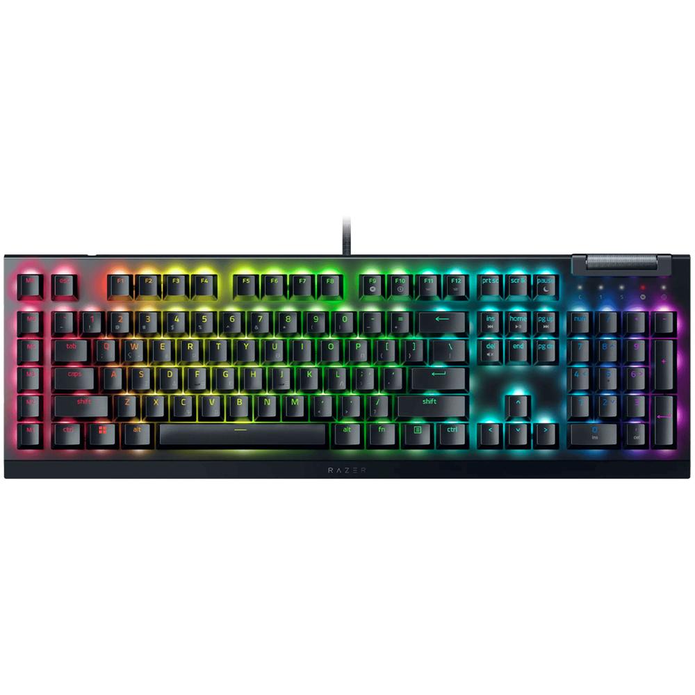 Teclado Gamer Razer Blackwidow V4 X Rgb Switch Yellow Mecanico Español Alambrico Negro