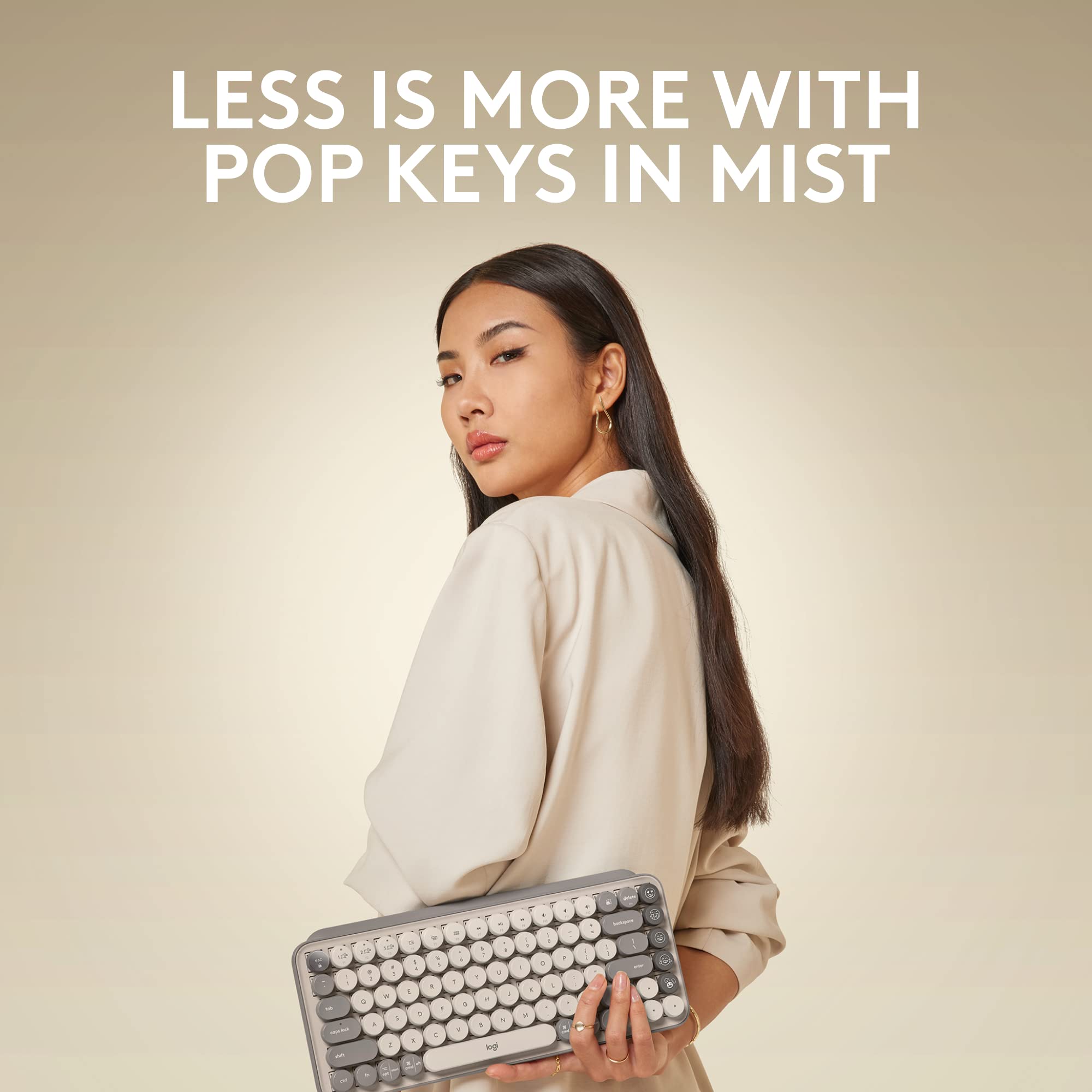 Foto 2 | Teclado Logitech Pop Keys Mecánico Inalámbrico Emoji Personalizado - Venta Internacional.