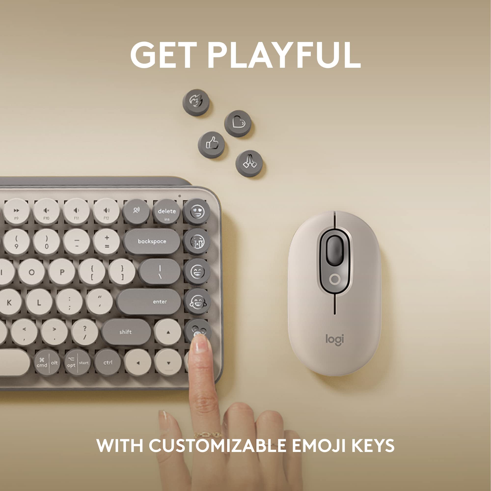 Foto 3 | Teclado Logitech Pop Keys Mecánico Inalámbrico Emoji Personalizado - Venta Internacional.