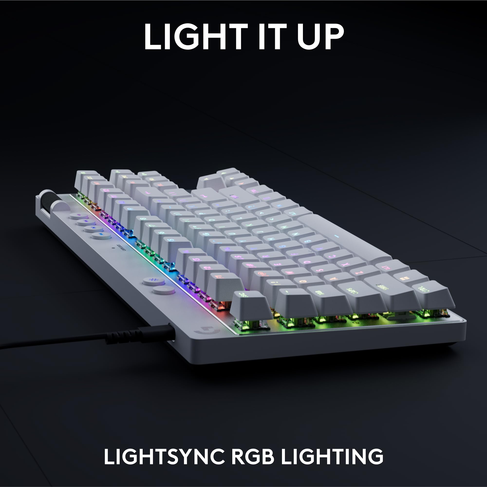 Foto 6 | Teclado Gaming Logitech G Pro X Tkl Blanco-Venta Internacional