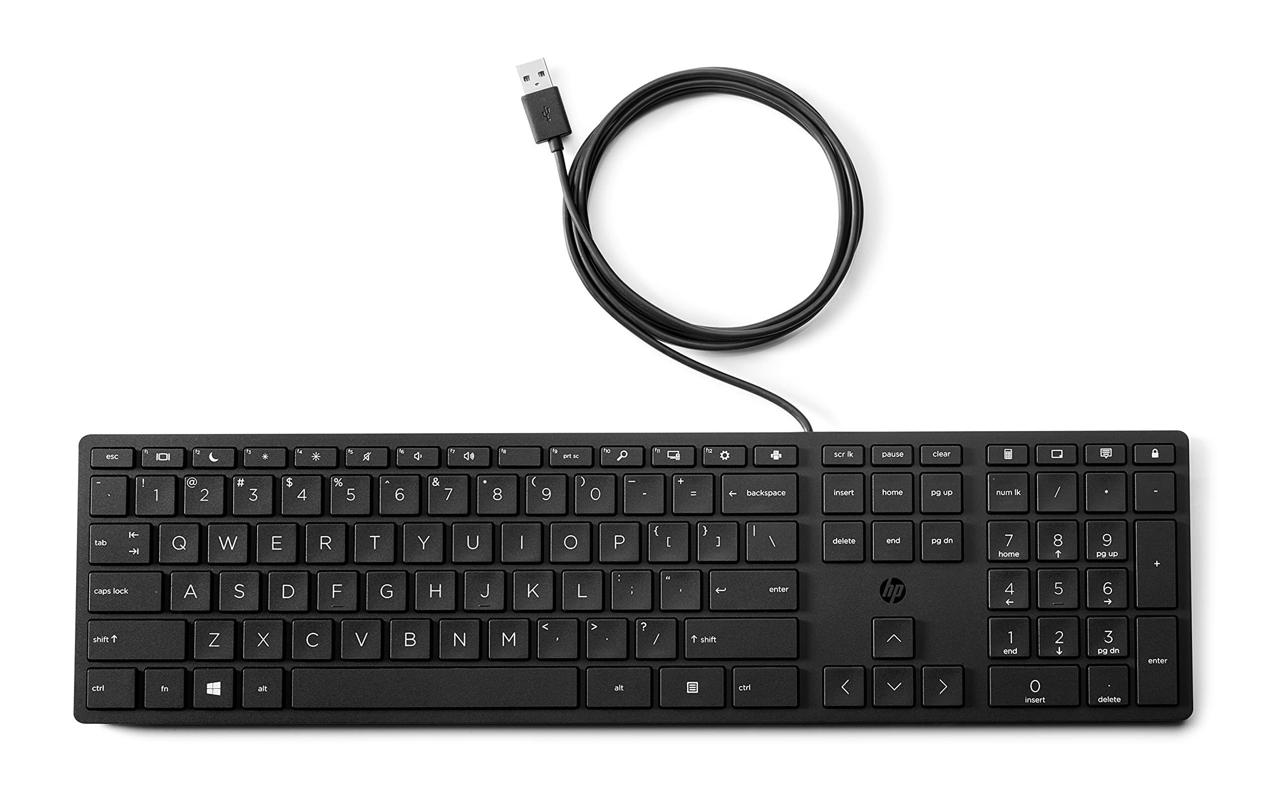 Foto 2 | Teclado Hp Wired Desktop 320k Usb Alemán Qwertz Negro - Venta Internacional