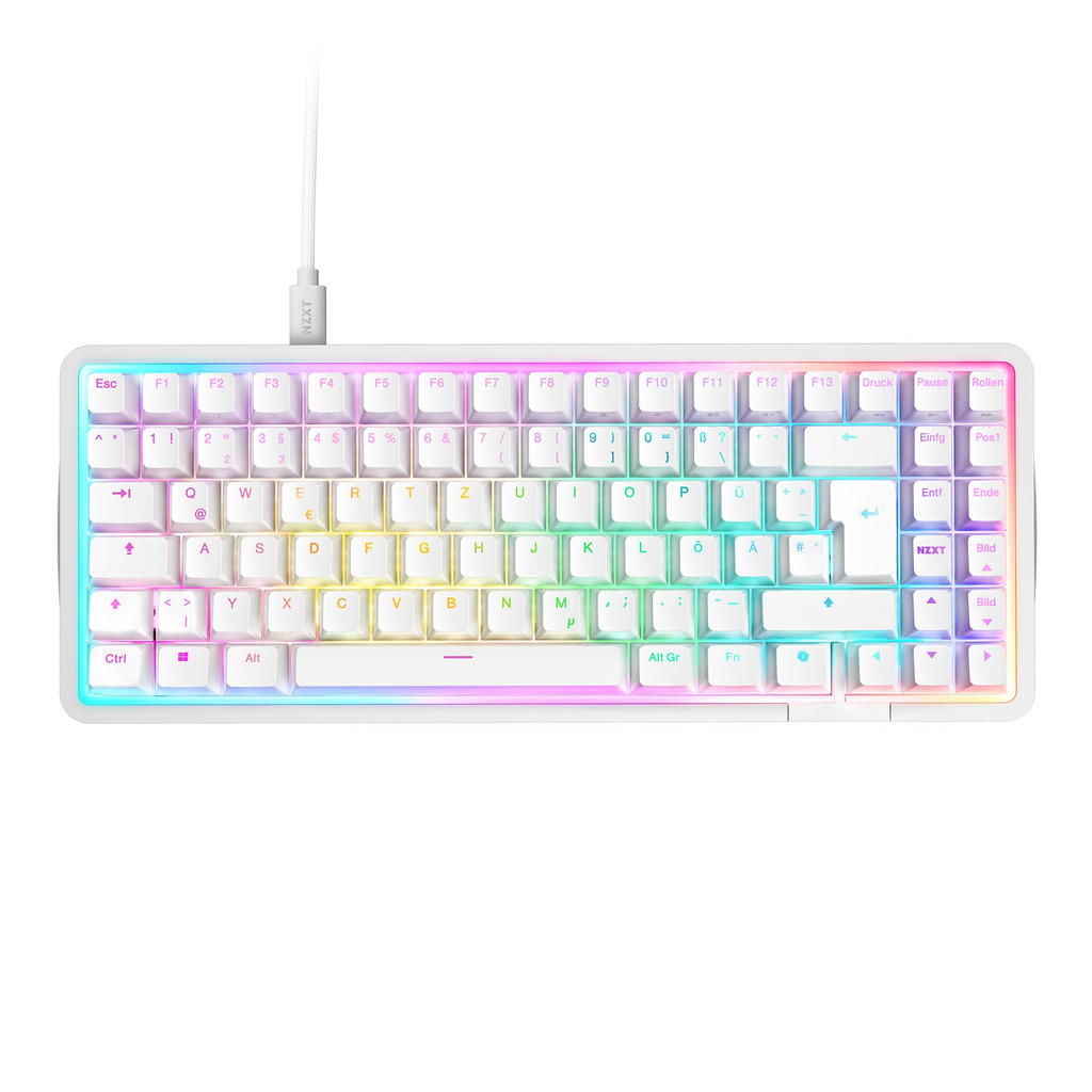 Foto 1 | Teclado Nzxt Function Elite Minitkl Blanco Switch Magnetico Rgb 75% Kb-101nw-us