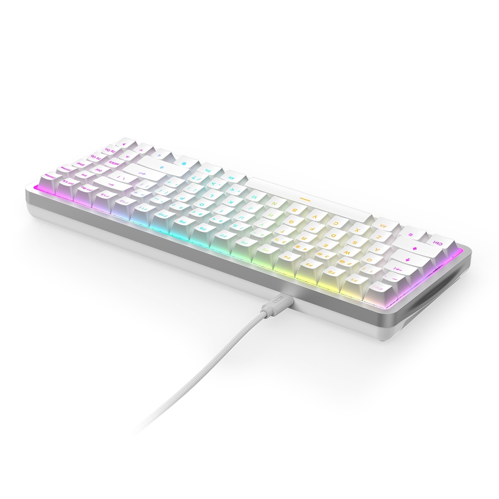 Foto 2 | Teclado Nzxt Function Elite Minitkl Blanco Switch Magnetico Rgb 75% Kb-101nw-us