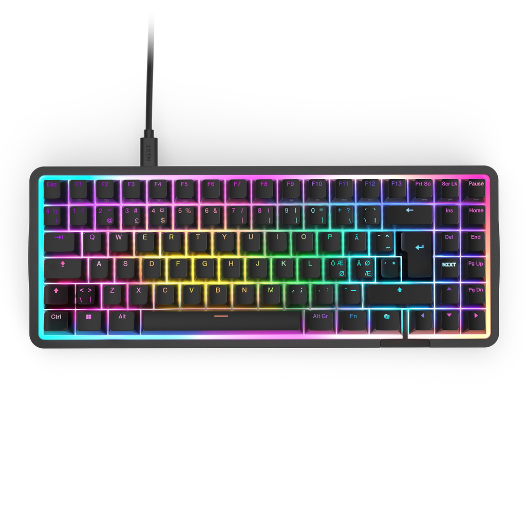 Foto 1 | Teclado Nzxt Function Elite Minitkl Negro Switch Magnetico Rgb 75% Kb-101nb-us