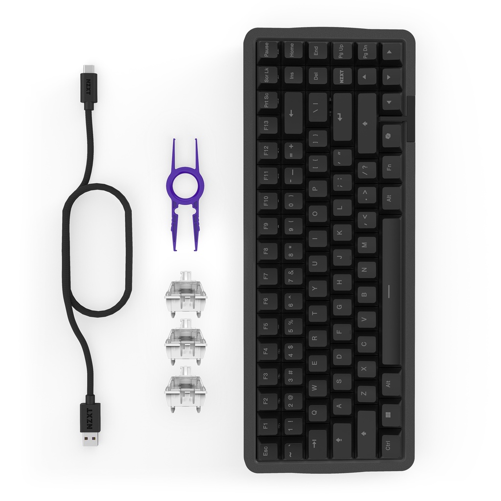 Foto 4 | Teclado Nzxt Function Elite Minitkl Negro Switch Magnetico Rgb 75% Kb-101nb-us