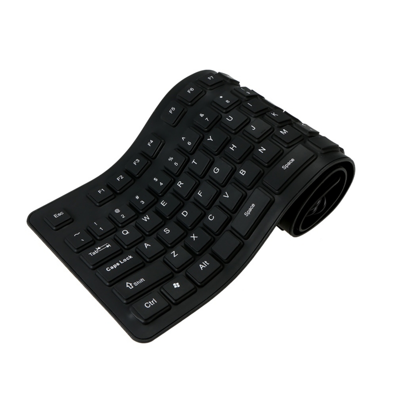 Foto 2 pulgar | Teclado Portátil De Silicona Flexible Usb Resistente Al Agua - Venta Internacional.