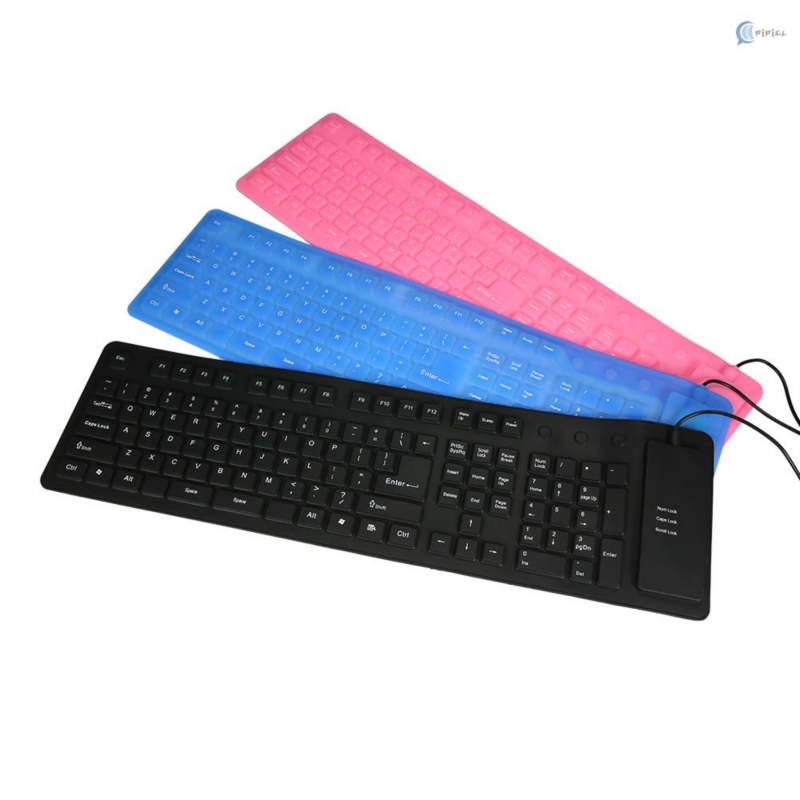 Foto 3 pulgar | Teclado Portátil De Silicona Flexible Usb Resistente Al Agua - Venta Internacional.