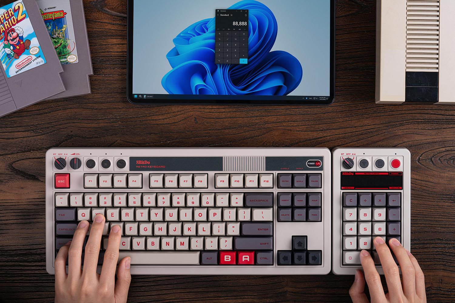 Foto 7 pulgar | Teclado Numérico Mecánico 8bitdo Retro 18 Bluetooth - Venta Internacional