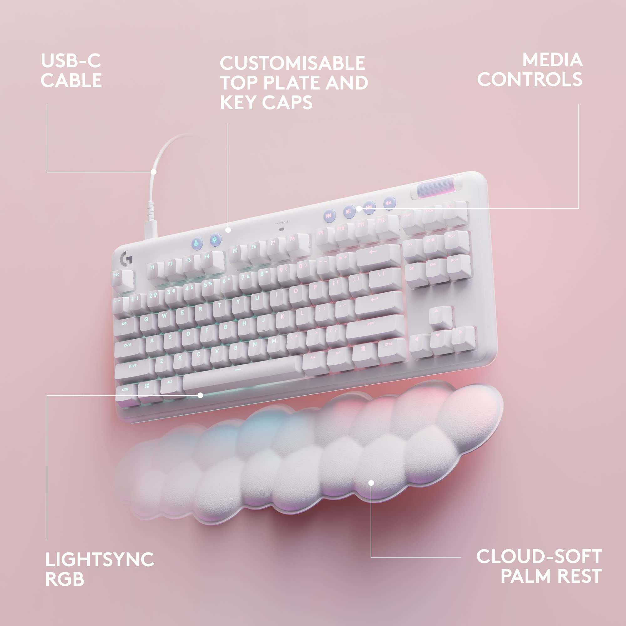 Foto 5 | Teclado y Ratón Logitech G713 con Cable - Venta Internacional