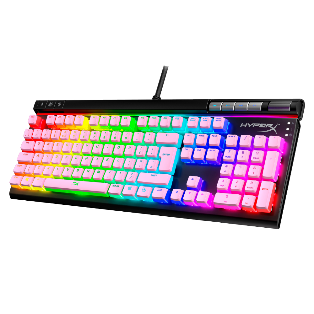 Foto 4 pulgar | Teclas Hp Para Revestimiento Hyperx Pudding Abs Rosa