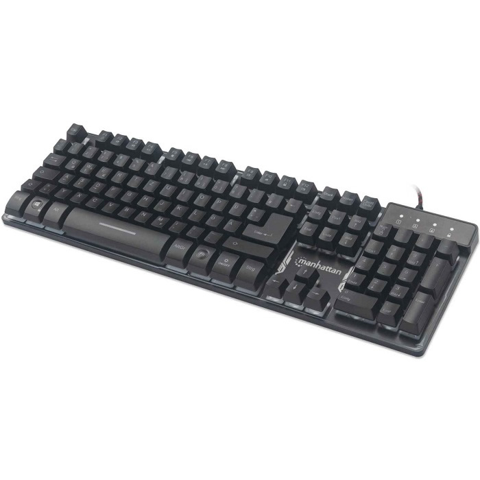 Foto 2 | Teclado Manhattan Gaming Retroiluminado Led Alambrico Usb 178457
