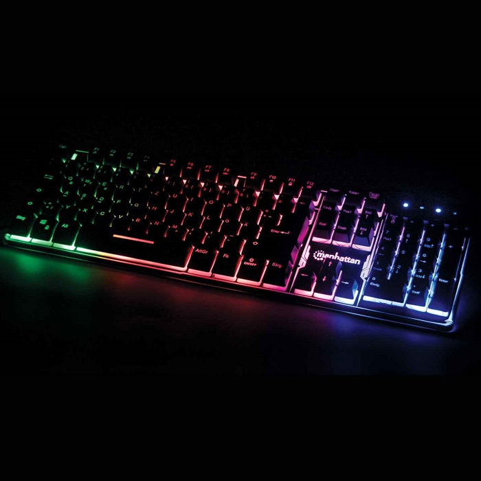 Foto 6 | Teclado Manhattan Gaming Retroiluminado Led Alambrico Usb 178457