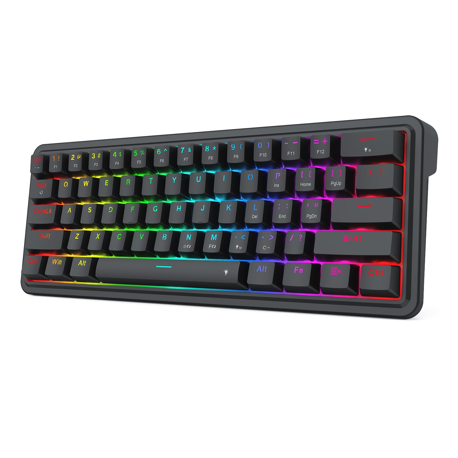 Foto 2 pulgar | Teclado Gaming Redragon K722 60% Cableado Junta Rgb 61 Teclas - Venta Internacional.