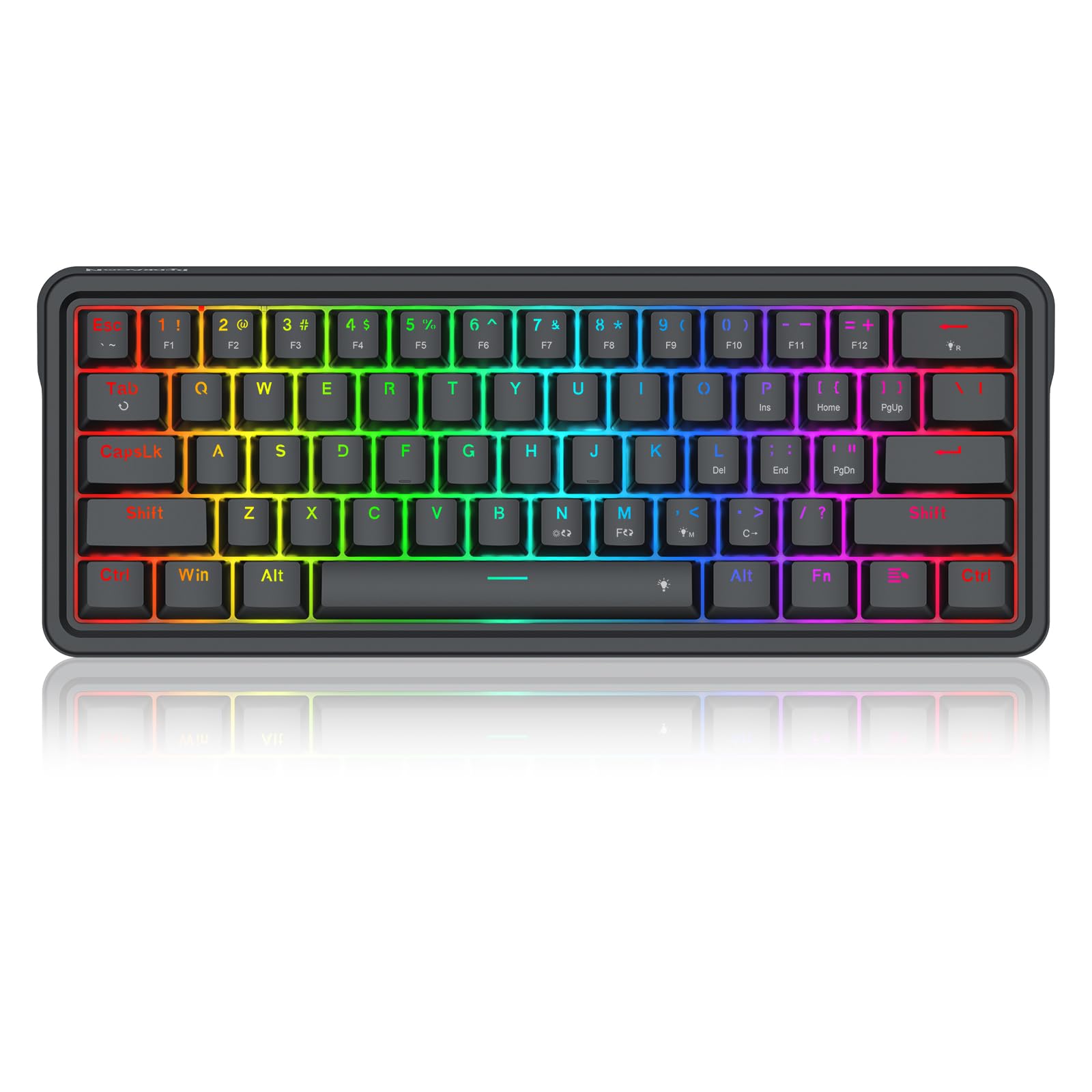 Foto 3 pulgar | Teclado Gaming Redragon K722 60% Cableado Junta Rgb 61 Teclas - Venta Internacional.