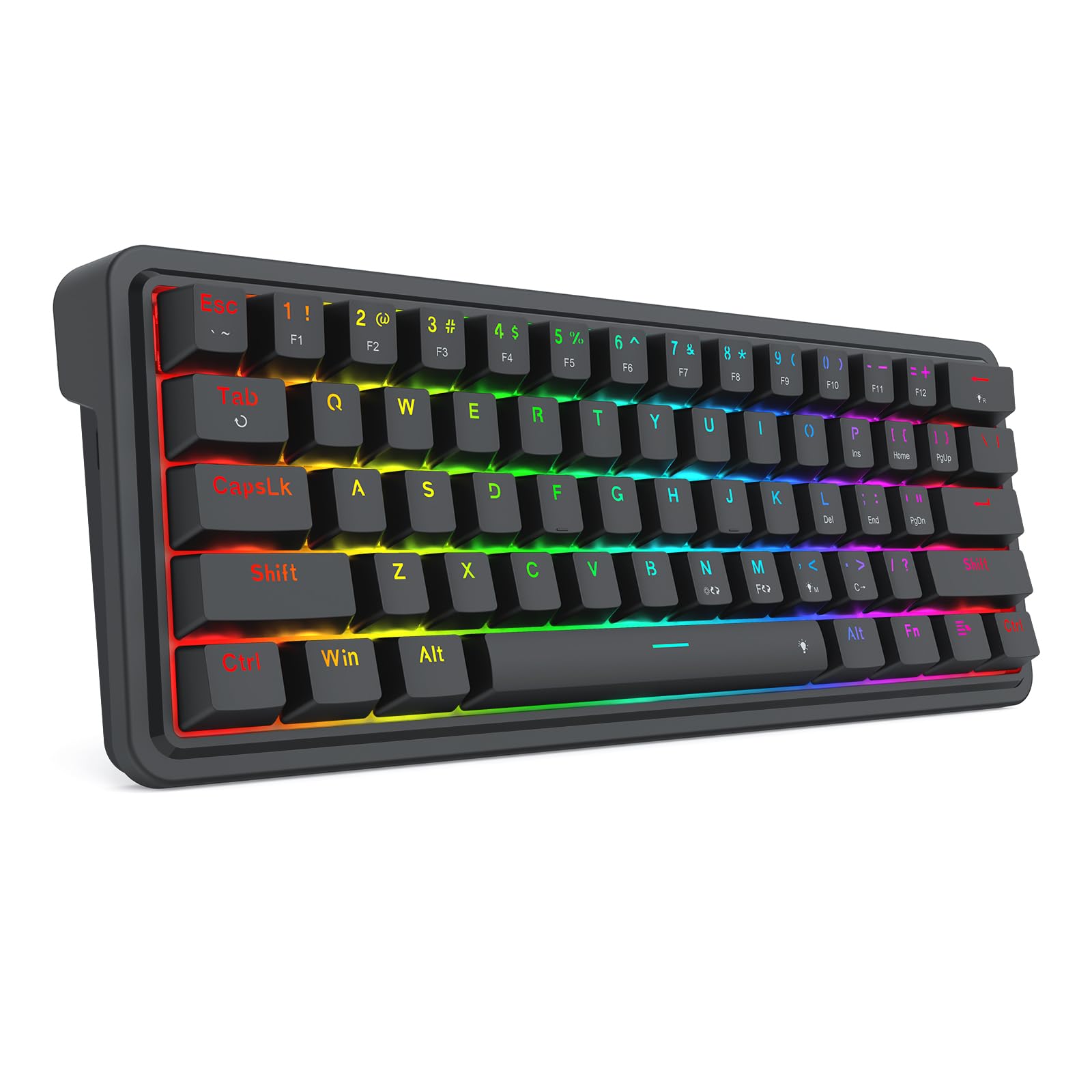 Foto 4 pulgar | Teclado Gaming Redragon K722 60% Cableado Junta Rgb 61 Teclas - Venta Internacional.