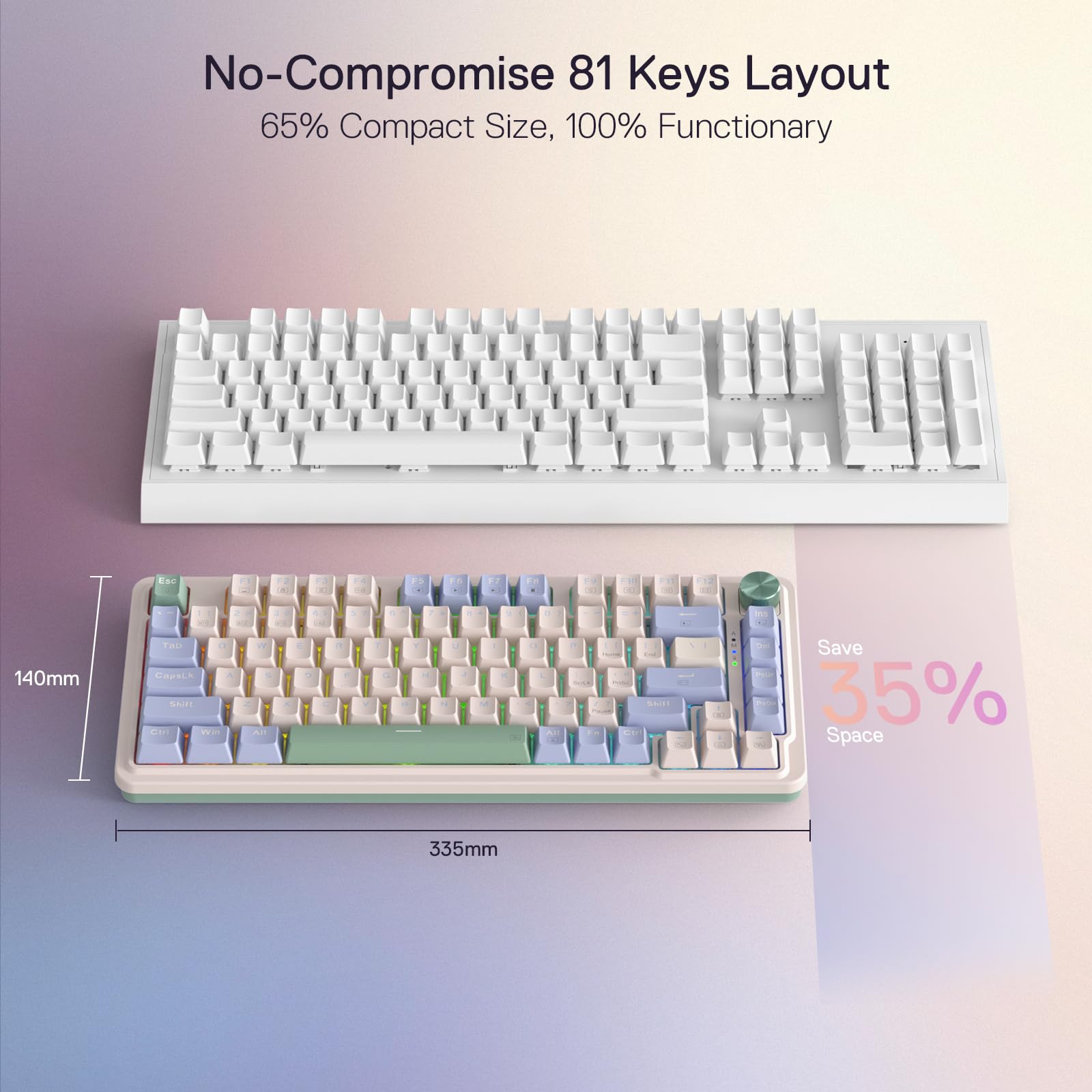 Foto 5 pulgar | Teclado Para Juegos Redragon K673 Pro 75% Inalámbrico Rgb - Venta Internacional.