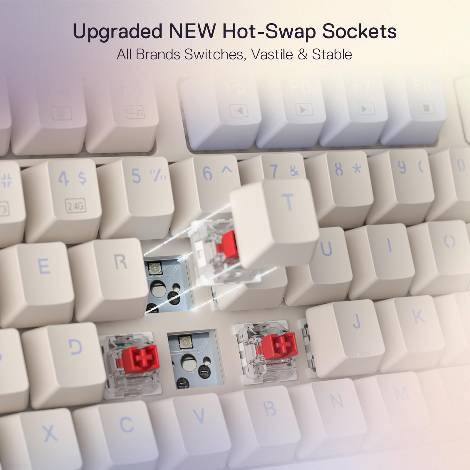 Foto 7 pulgar | Teclado Para Juegos Redragon K673 Pro 75% Inalámbrico Rgb - Venta Internacional.