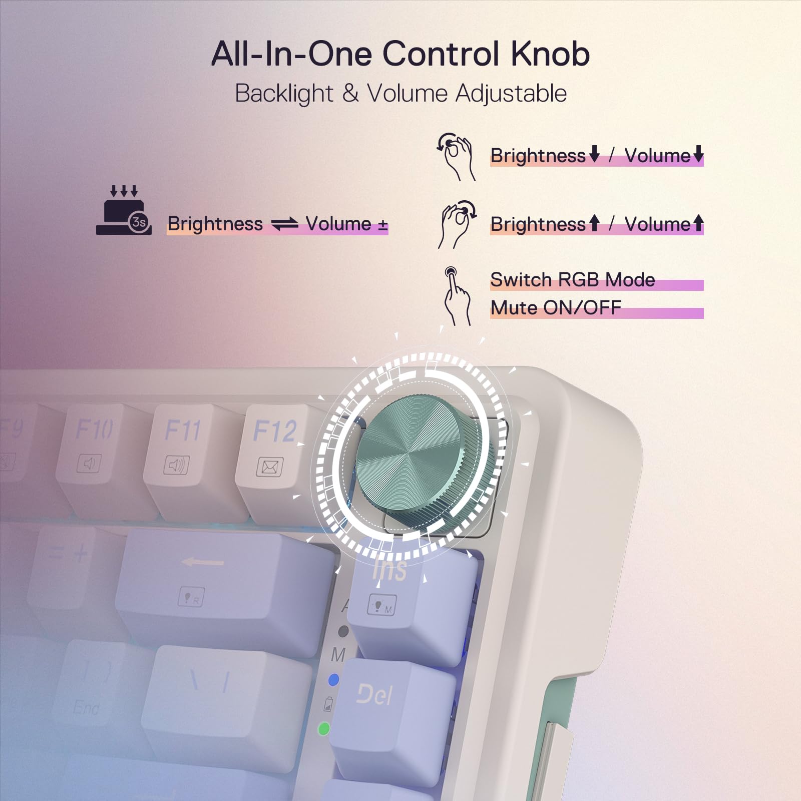 Foto 8 pulgar | Teclado Para Juegos Redragon K673 Pro 75% Inalámbrico Rgb - Venta Internacional.