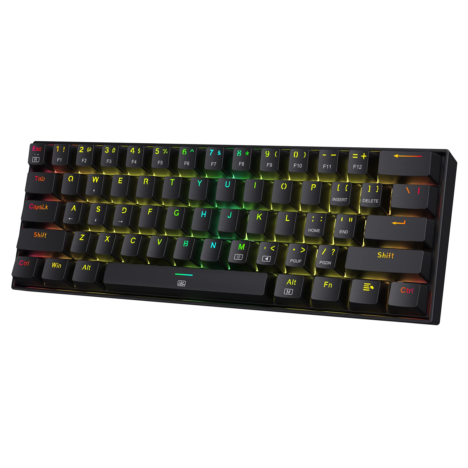 Teclado Gaming Redragon K630 Dragonborn 60% Rgb Black - Venta Internacional.
