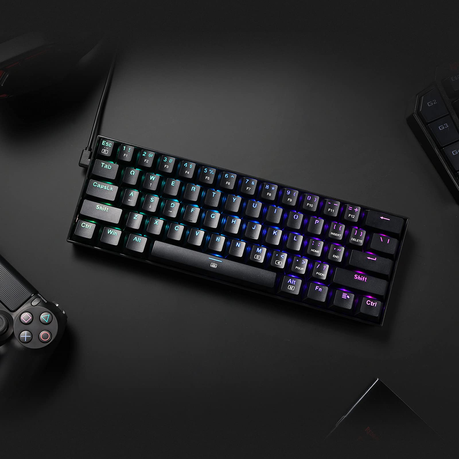 Foto 6 pulgar | Teclado Gaming Redragon K630 Dragonborn 60% Rgb Black - Venta Internacional.