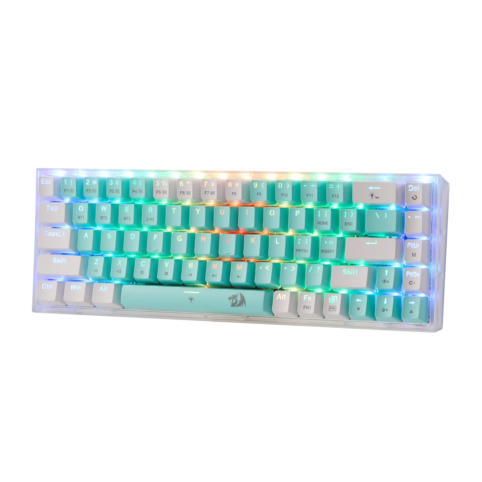 Foto 2 pulgar | Teclado Para Juegos Redragon K631 Pro Wt 65% Inalámbrico Rgb - Venta Internacional.