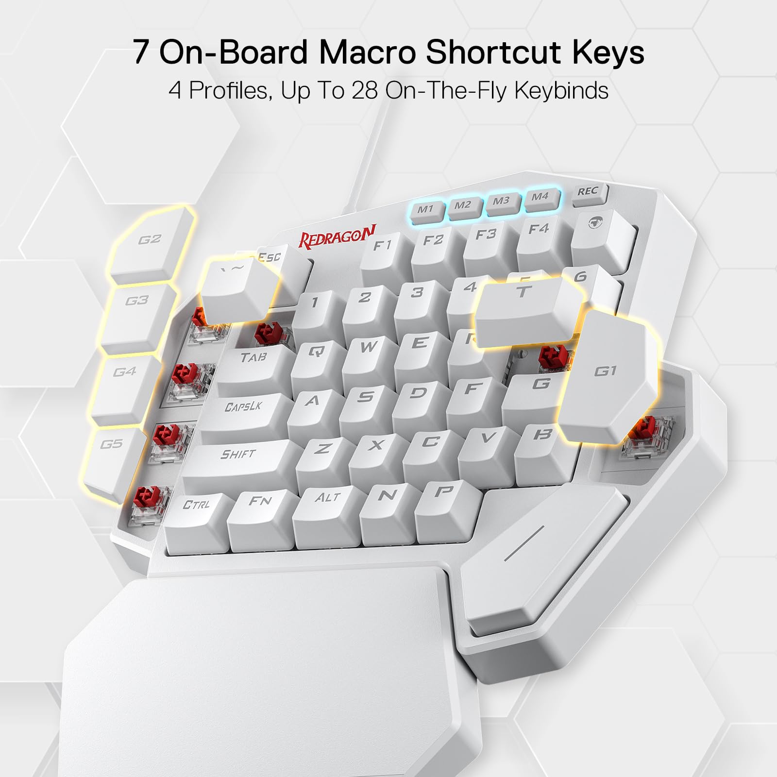 Foto 4 pulgar | Teclado Gaming Redragon K585 Diti Rgb Mechanical 42 Teclas - Venta Internacional.