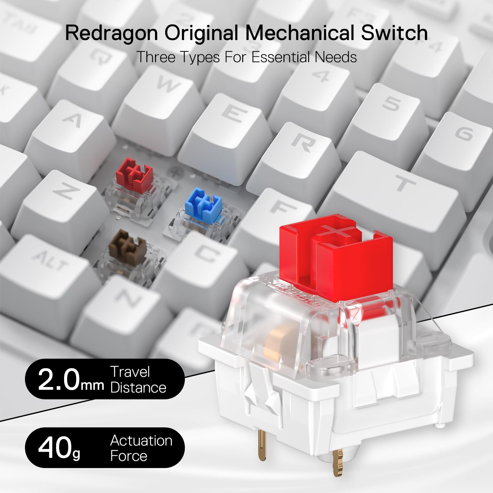 Foto 6 pulgar | Teclado Gaming Redragon K585 Diti Rgb Mechanical 42 Teclas - Venta Internacional.